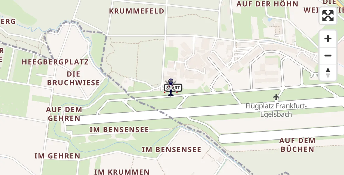 Flugroute Polizeihubschrauber Flughafen Frankfurt-Egelsbach - Flughafen Frankfurt-Egelsbach, 29 März 2026, 20:13