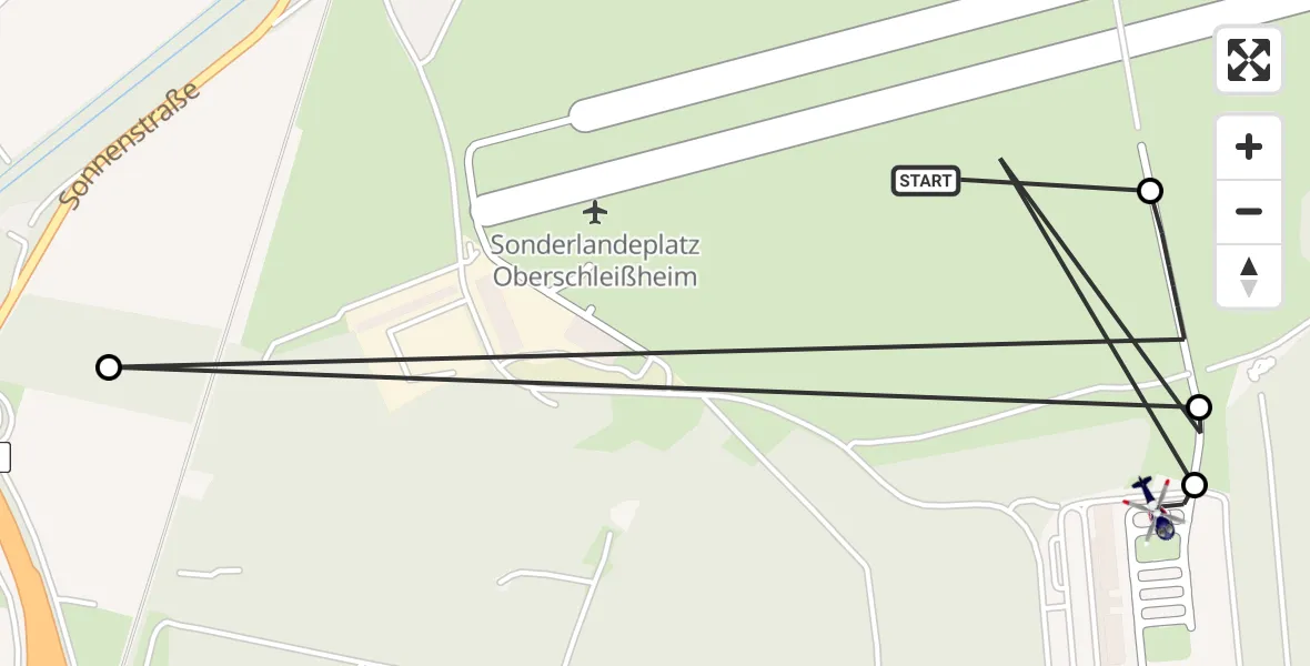 Flugroute Polizeihubschrauber Schleissheim Flugplatz - Oberschleißheim, 29 März 2026, 20:38