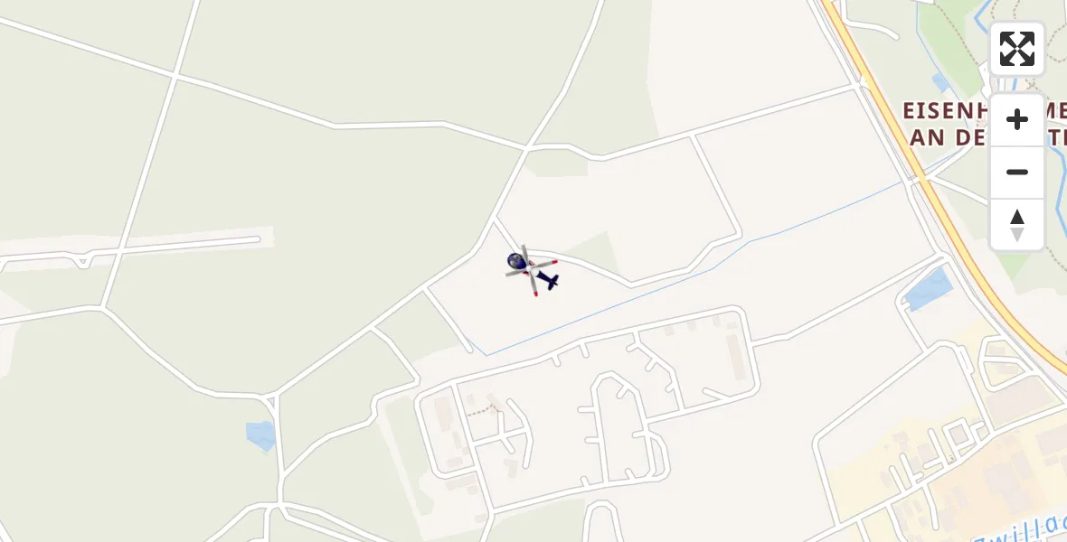 Routekaart van de vlucht: Polizeihubschrauber nach Roth