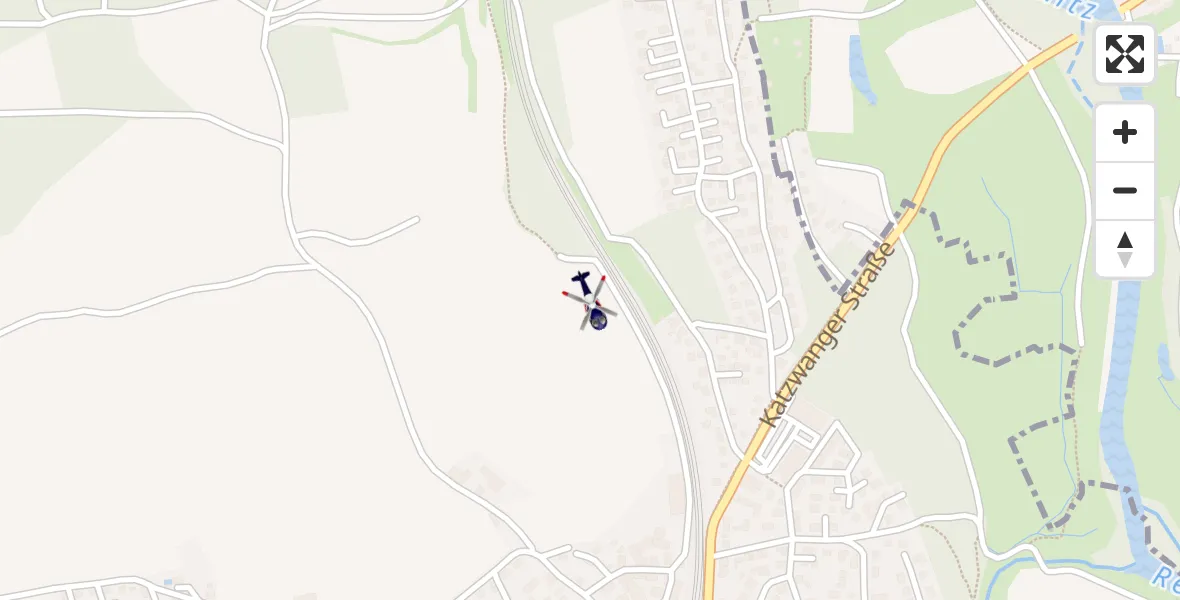 Routekaart van de vlucht: Polizeihubschrauber nach Schwabach