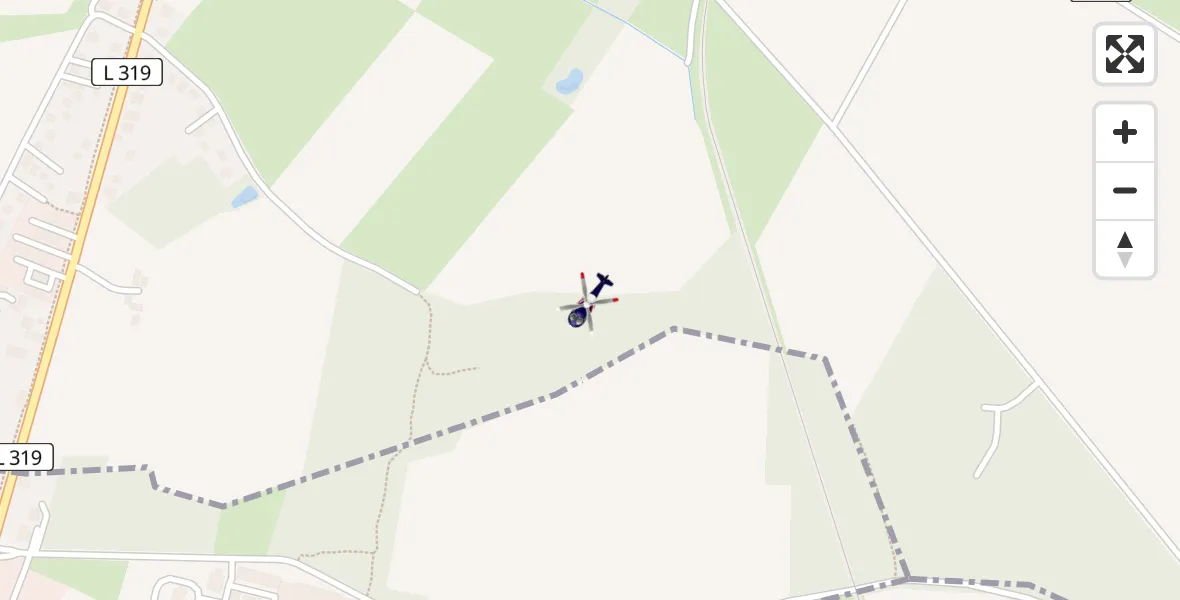 Flugroute Polizeihubschrauber Wiemersdorf - Wiemersdorf, 30 März 2026, 03:14