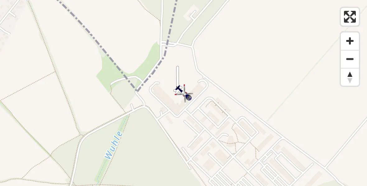 Routekaart van de vlucht: Polizeihubschrauber nach Ahrensfelde Hubschrauberlandeplatz