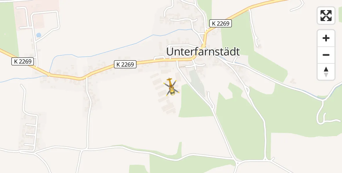 Flugroute Ambulanzhubschrauber Farnstädt - Farnstädt, 30 März 2026, 08:21