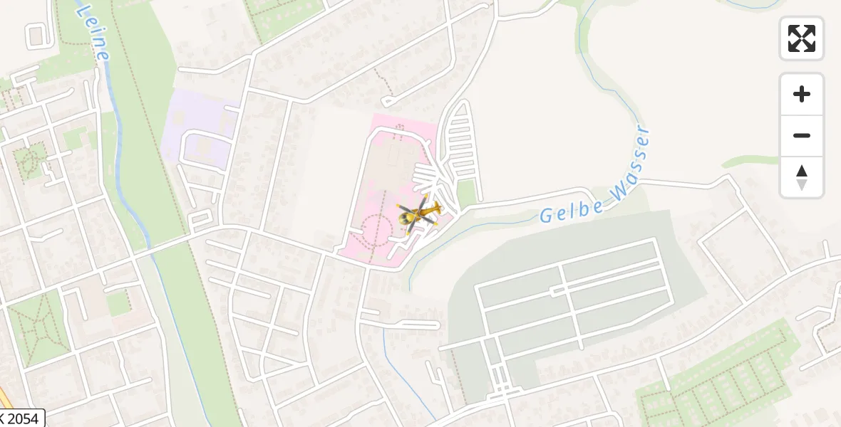 Flugroute Rettungshubschrauber Bitterfield-Wolfen Health Center Hubschrauberlandeplatz - Bitterfield-Wolfen Health Center Hubschrauberlandeplatz, 30 März 2026, 09:11