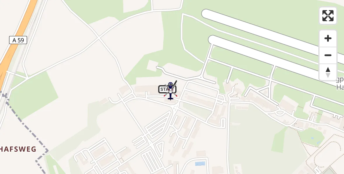 Routekaart van de vlucht: Polizeihubschrauber nach Sankt Augustin, Richthofenstraße