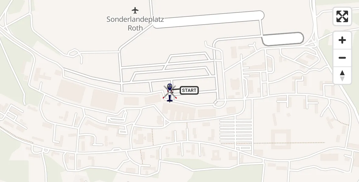 Flugroute Polizeihubschrauber Flugplatz Roth - Flugplatz Roth, 30 März 2026, 09:45