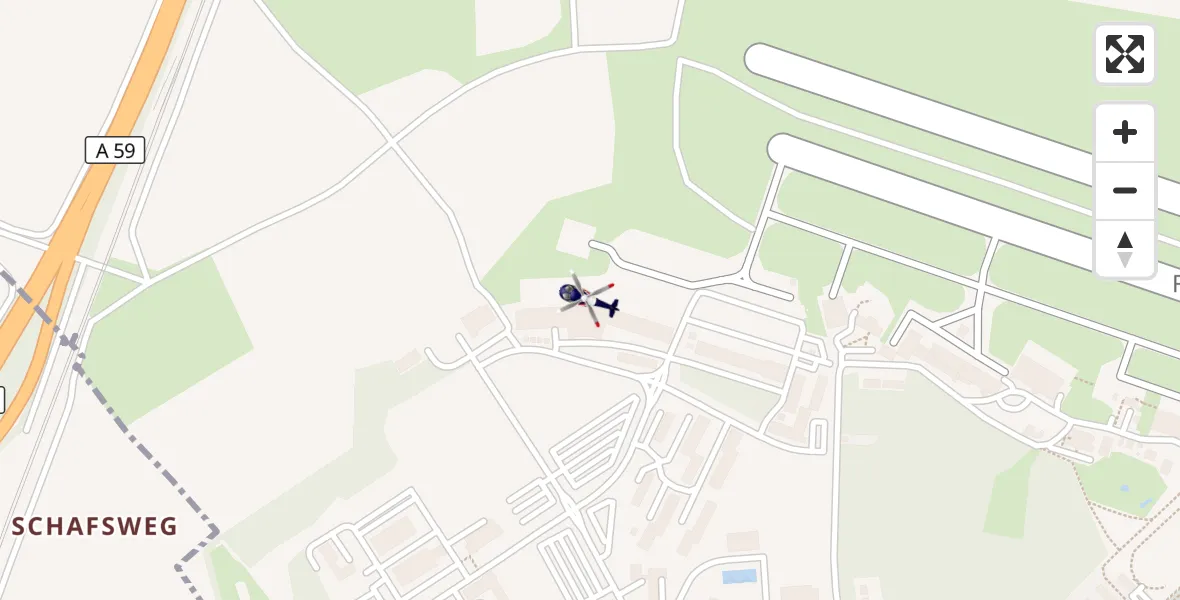 Flugroute Polizeihubschrauber Sankt Augustin - Sankt Augustin, 30 März 2026, 09:45