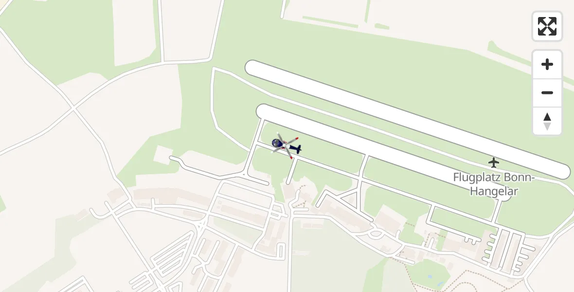 Flugroute Polizeihubschrauber Bonn-Hangelar Flugplatz - Bonn-Hangelar Flugplatz, 30 März 2026, 09:48