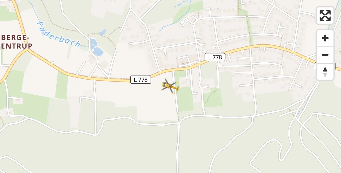Flugroute Rettungshubschrauber Bielefeld - Bielefeld, 30 März 2026, 10:05
