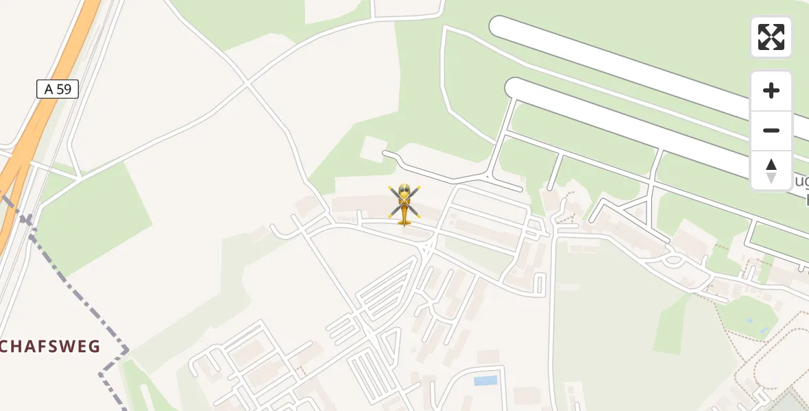 Flugroute Rettungshubschrauber Sankt Augustin - Sankt Augustin, 30 März 2026, 12:27