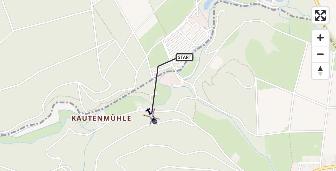Flugroute Polizeihubschrauber Nomborn - Nomborn, 30 März 2026, 12:48