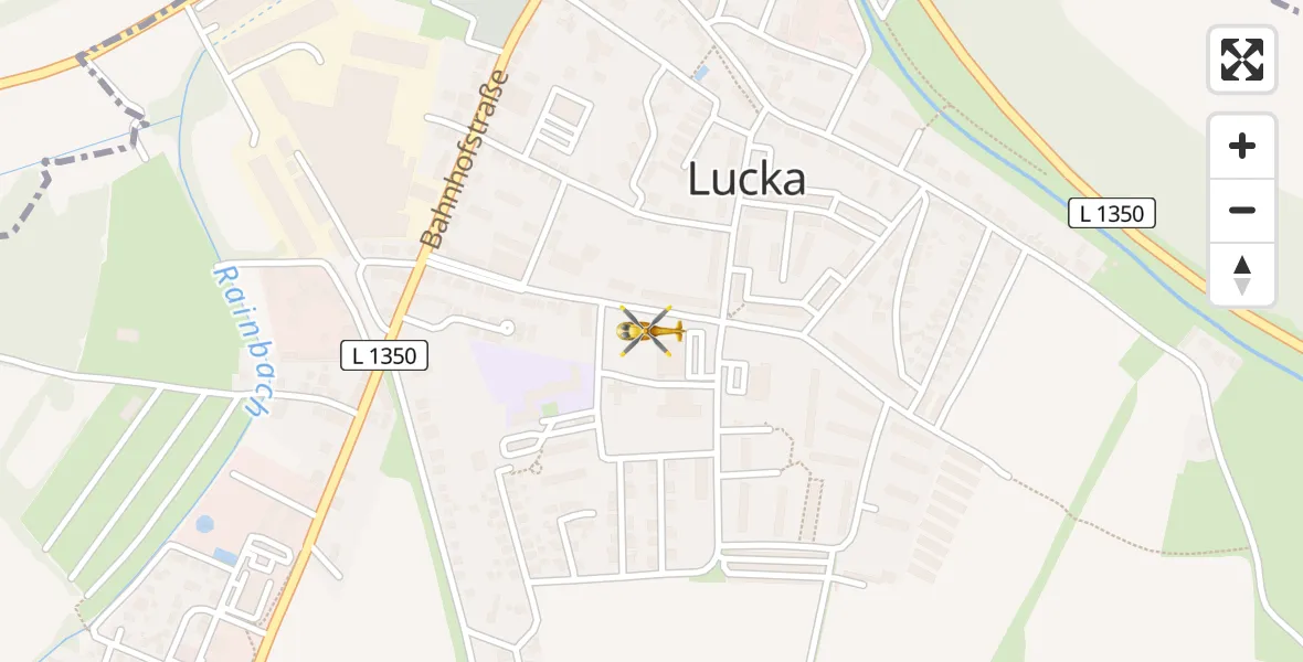 Flugroute Rettungshubschrauber Lucka - Lucka, 30 März 2026, 12:49