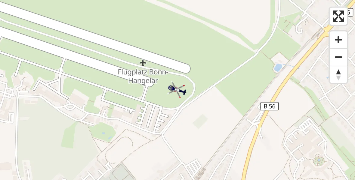 Flugroute Polizeihubschrauber Sankt Augustin - Sankt Augustin, 30 März 2026, 13:46