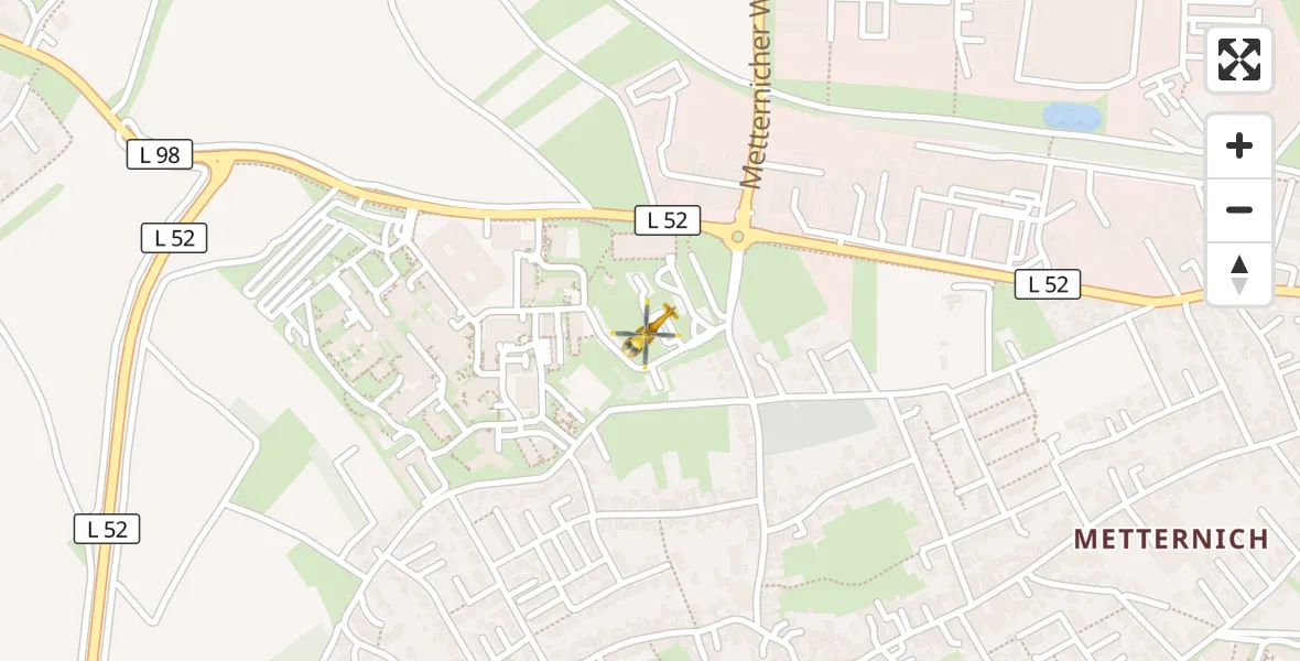 Flugroute Rettungshubschrauber Koblenz - Koblenz, 30 März 2026, 15:00