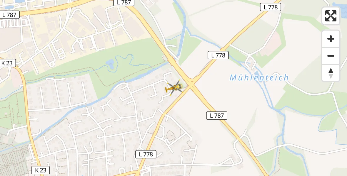 Routekaart van de vlucht: Rettungshubschrauber nach Bielefeld