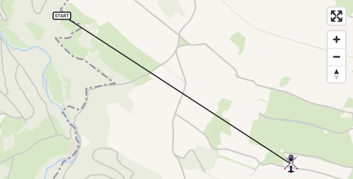 Routekaart van de vlucht: Polizeihubschrauber nach Dippoldiswalde, Röthenbacher Straße
