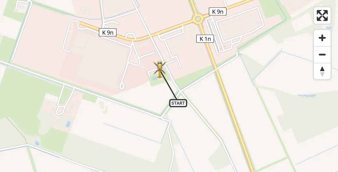 Routekaart van de vlucht: Ambulanzhubschrauber nach Christoph  Westfalen-ADAC