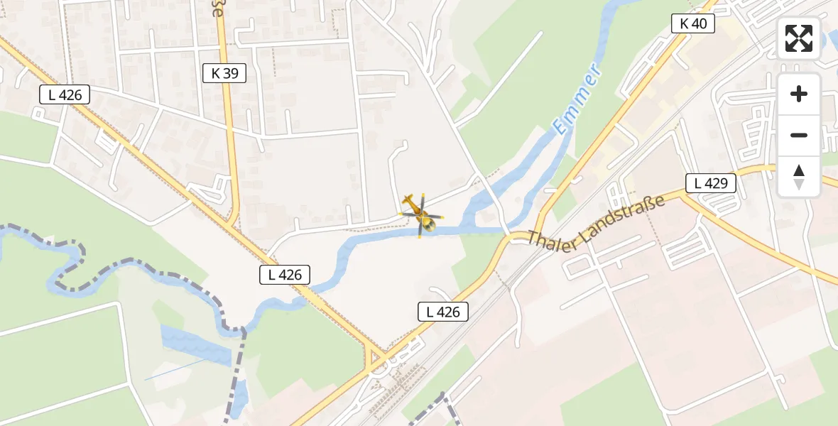 Routekaart van de vlucht: Rettungshubschrauber nach Bad Pyrmont