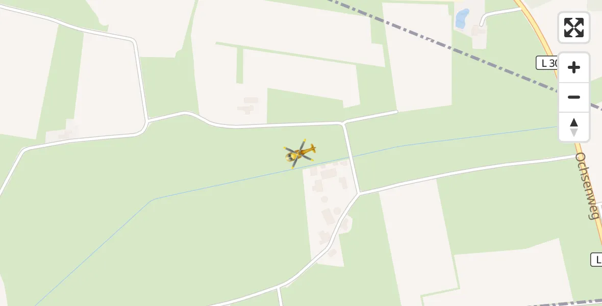 Flugroute Rettungshubschrauber Braderup - Braderup, 30 März 2026, 16:44