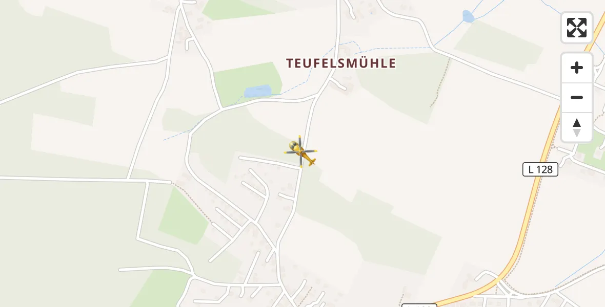 Flugroute Ambulanzhubschrauber Bad Schmiedeberg - Bad Schmiedeberg, 30 März 2026, 17:07