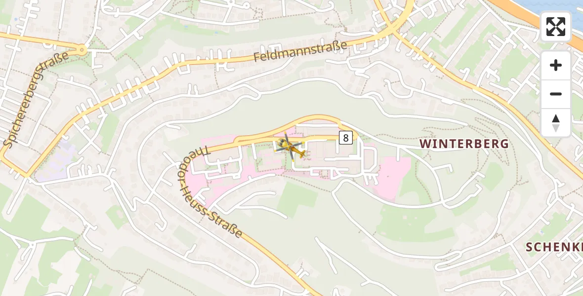 Flugroute Rettungshubschrauber Saarbrücken - Saarbrücken, 30 März 2026, 17:09
