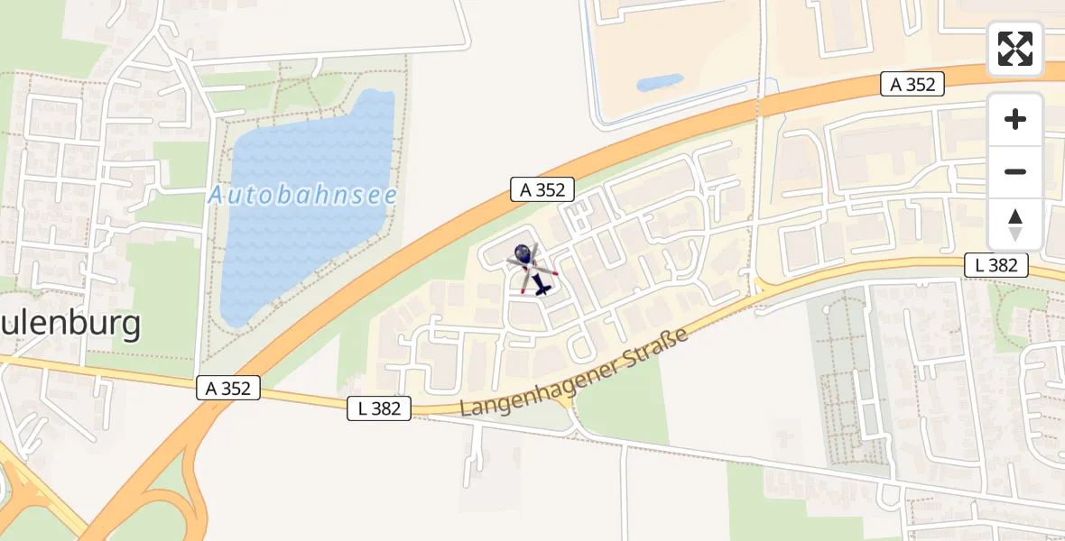 Flugroute Polizeihubschrauber Flughafen Hannover - Flughafen Hannover, 30 März 2026, 22:08