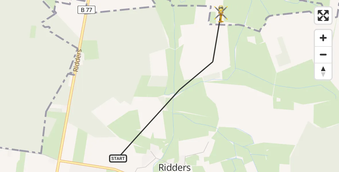 Routekaart van de vlucht: Rettungshubschrauber nach Hohenlockstedt, Obere Dorfstraße