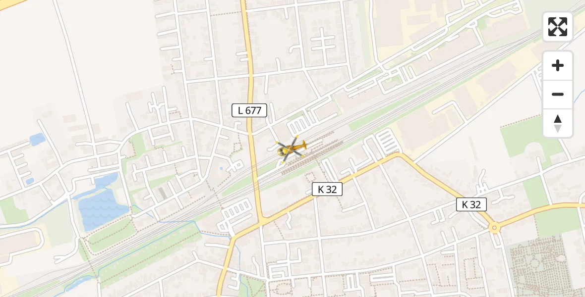 Routekaart van de vlucht: Rettungshubschrauber nach Holzwickede, Am Bahnhof