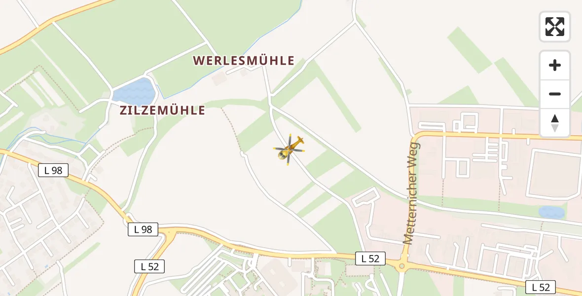 Flugroute Rettungshubschrauber Koblenz - Koblenz, 31 März 2026, 09:39