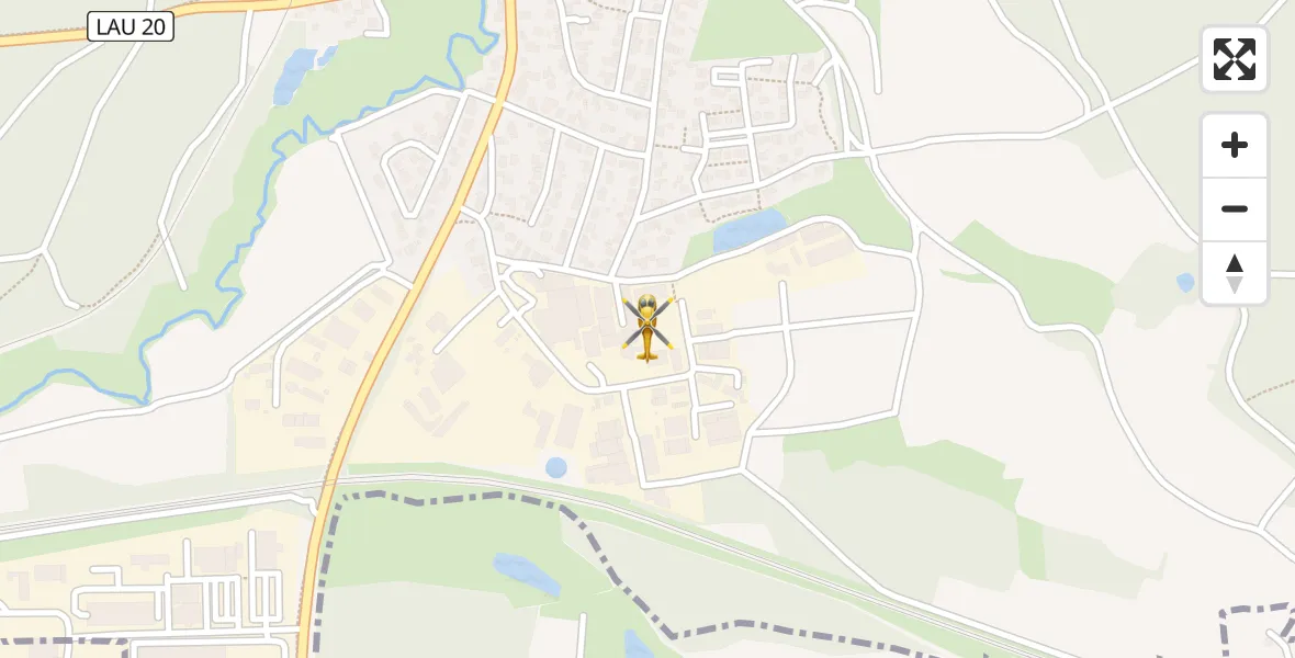 Flugroute Rettungshubschrauber Neunkirchen a.Sand - Neunkirchen a.Sand, 31 März 2026, 09:58