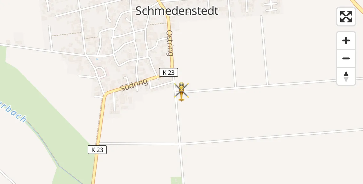 Flugroute Rettungshubschrauber Peine - Peine, 31 März 2026, 10:14