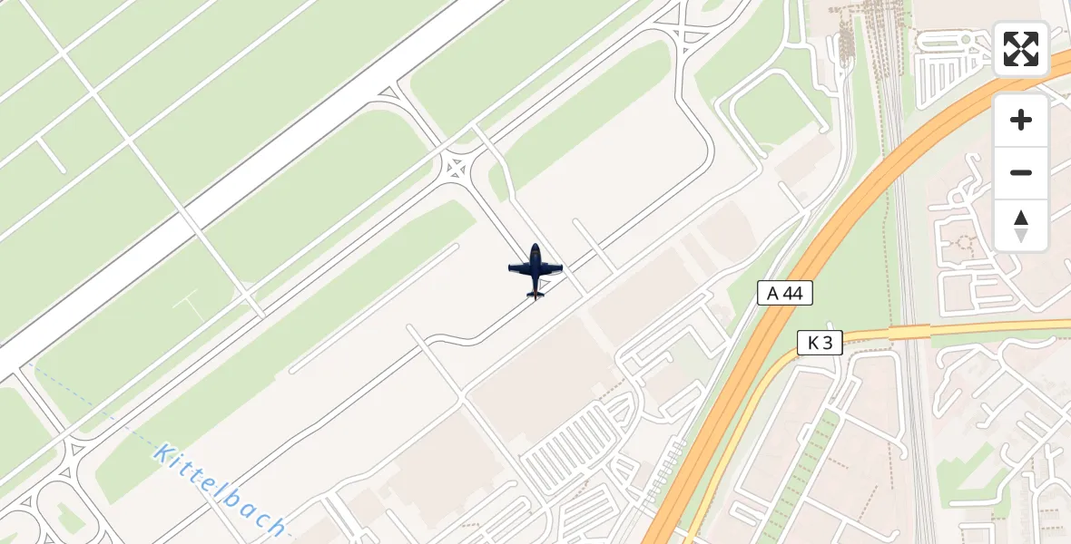 Flugroute Polizeiflugzeug Düsseldorf Flughafen - Düsseldorf Flughafen, 31 März 2026, 10:40