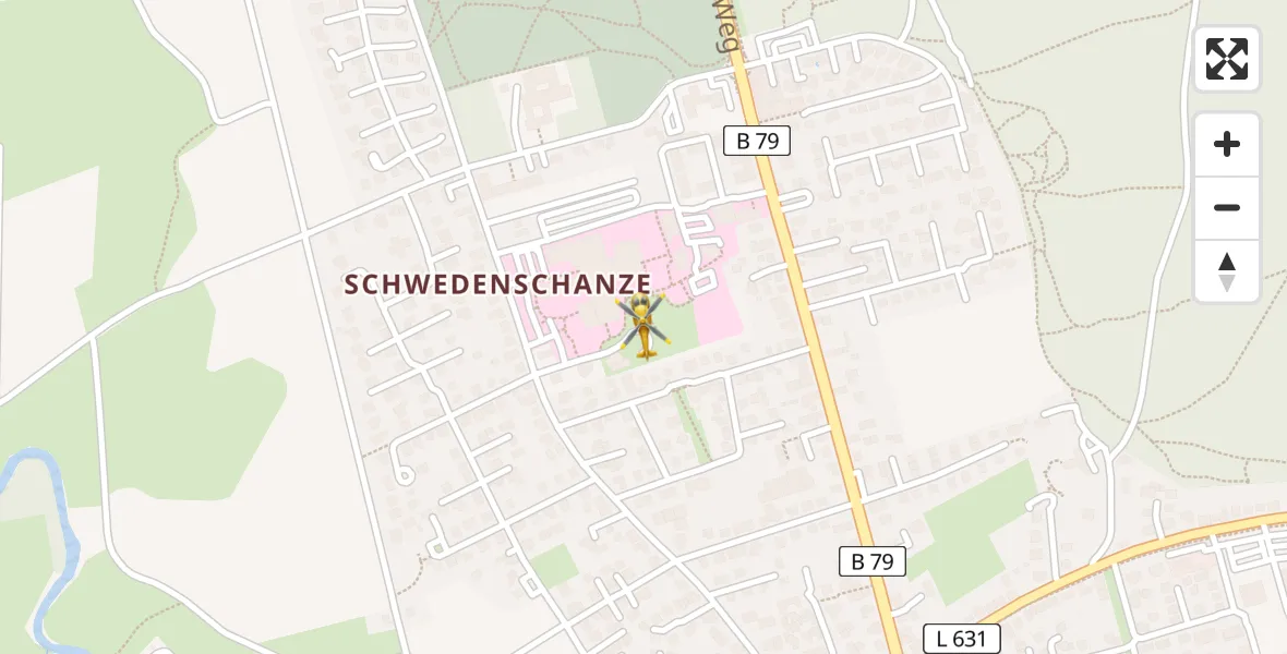 Flugroute Rettungshubschrauber Wolfenbüttel Municipal Hospital Heliport (Christoph 30) - Wolfenbüttel Municipal Hospital Heliport (Christoph 30), 31 März 2026, 10:46