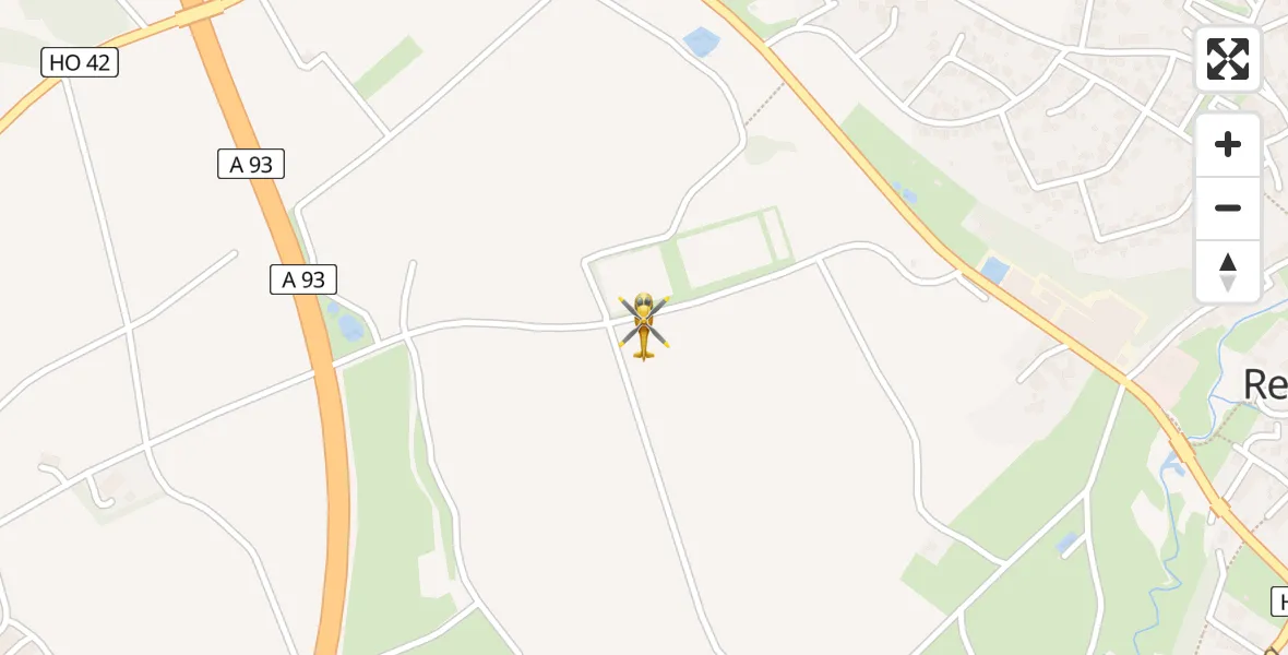 Flugroute Rettungshubschrauber Regnitzlosau - Regnitzlosau, 31 März 2026, 10:52