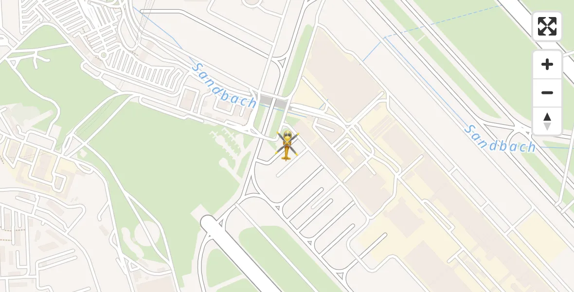 Flugroute Rettungshubschrauber Köln Bonn Flughafen - Köln Bonn Flughafen, 31 März 2026, 11:10