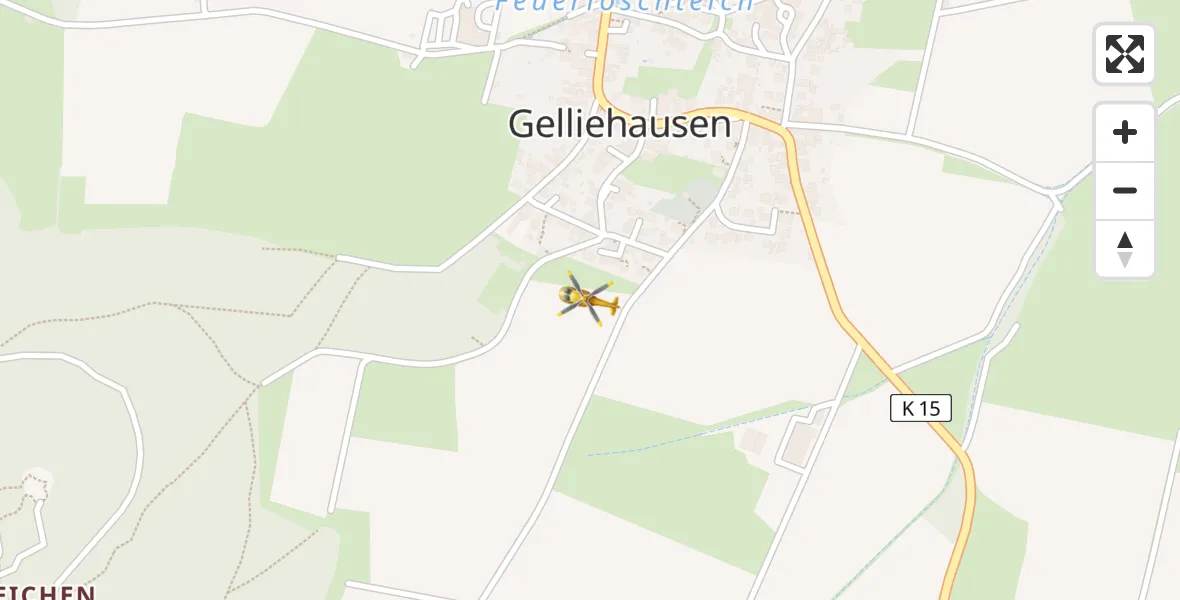 Flugroute Rettungshubschrauber Gleichen - Gleichen, 31 März 2026, 11:12
