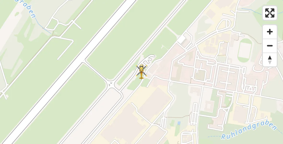 Flugroute Rettungshubschrauber Dresden Bundespolizei Hubschrauberlandeplatz - Dresden Bundespolizei Hubschrauberlandeplatz, 31 März 2026, 11:11