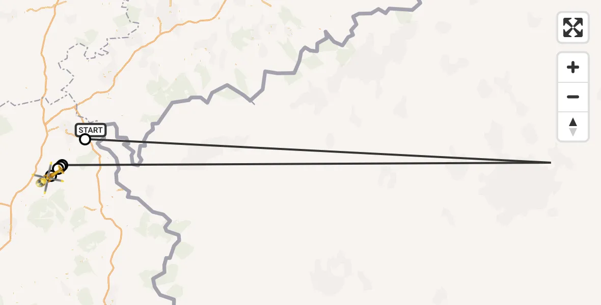 Routekaart van de vlucht: Rettungshubschrauber nach Zell im Fichtelgebirge, Birkenweg