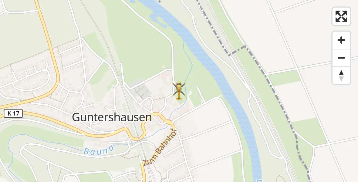 Flugroute Rettungshubschrauber Baunatal - Baunatal, 31 März 2026, 11:41