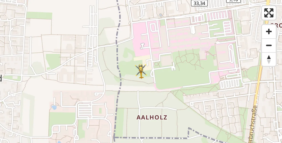 Flugroute Rettungshubschrauber DRF Air Rescue München Hubschrauberlandeplatz - DRF Air Rescue München Hubschrauberlandeplatz, 31 März 2026, 11:43