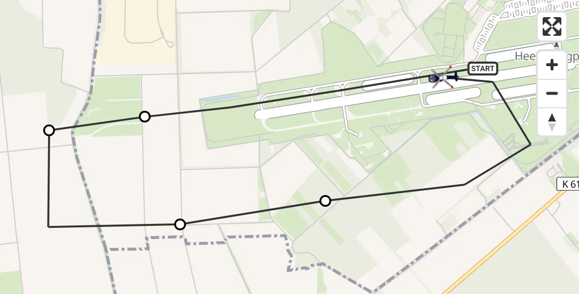 Flugroute Polizeihubschrauber Celle Army Flugplatz - Celle Army Flugplatz, 31 März 2026, 12:10
