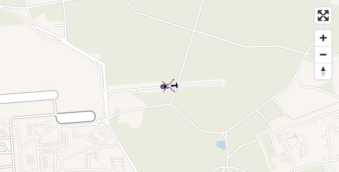 Routekaart van de vlucht: Polizeihubschrauber nach Roth