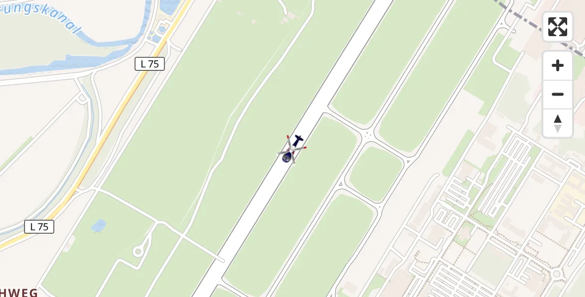 Flugroute Polizeihubschrauber Karlsruhe Baden-Baden Flughafen - Karlsruhe Baden-Baden Flughafen, 31 März 2026, 12:23