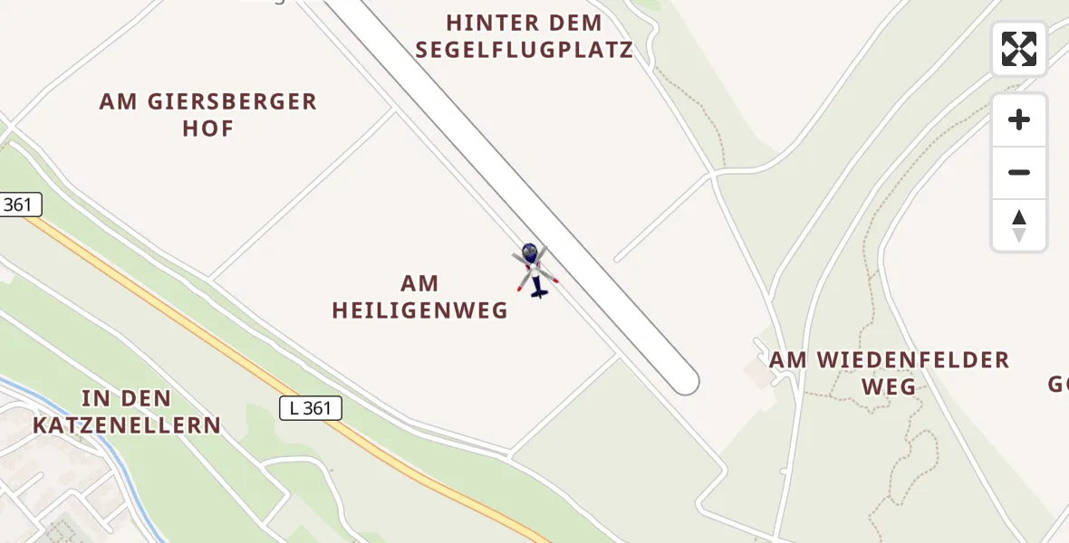Flugroute Polizeihubschrauber Bergheim Flugplatz - Bergheim Flugplatz, 31 März 2026, 12:42