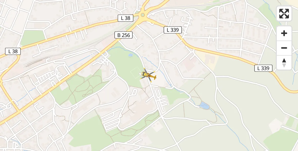 Flugroute Ambulanzhubschrauber Waldbröl - Waldbröl, 31 März 2026, 12:58