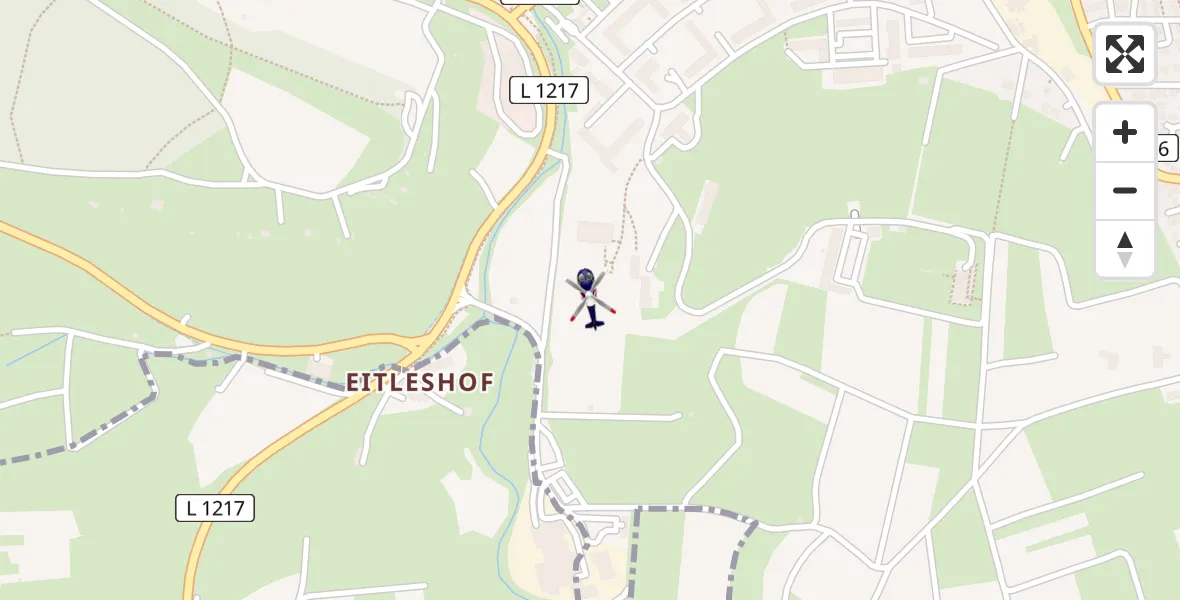 Routekaart van de vlucht: Polizeihubschrauber nach Göppingen, Iltishofweg