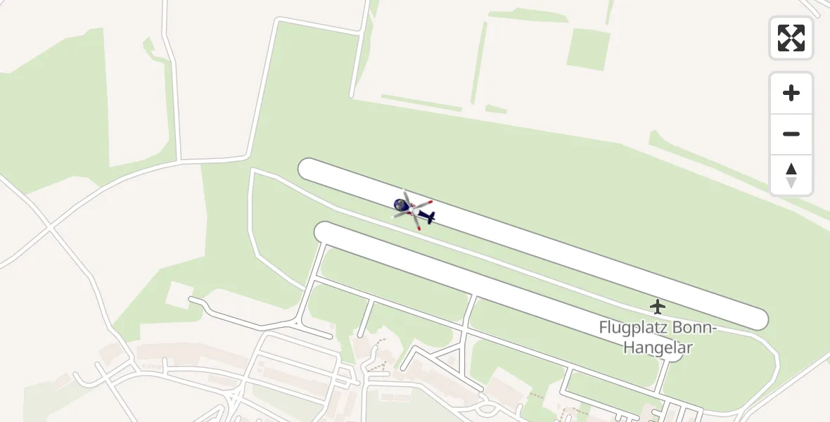 Flugroute Polizeihubschrauber Bonn-Hangelar Flugplatz - Bonn-Hangelar Flugplatz, 31 März 2026, 13:41