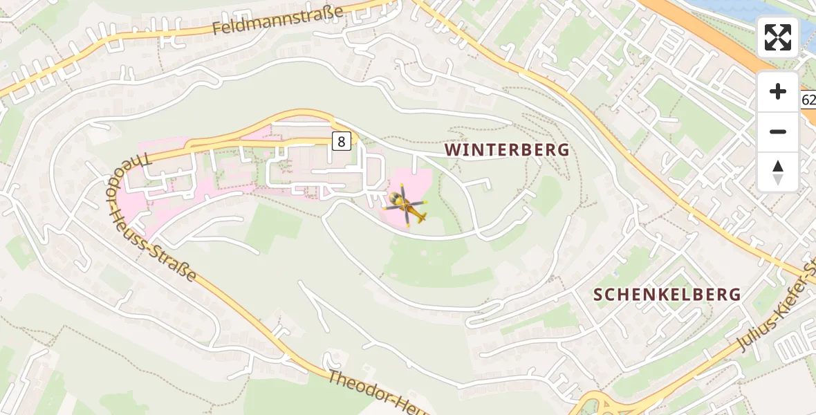 Flugroute Rettungshubschrauber Saarbrücken - Saarbrücken, 31 März 2026, 14:45