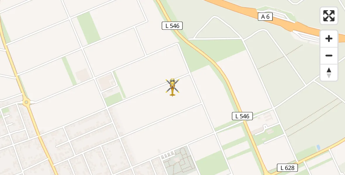 Routekaart van de vlucht: Rettungshubschrauber nach St. Leon-Rot, L 546