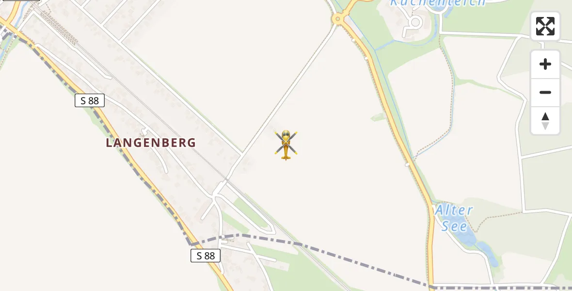 Routekaart van de vlucht: Rettungshubschrauber nach Glaubitz, Poststraße